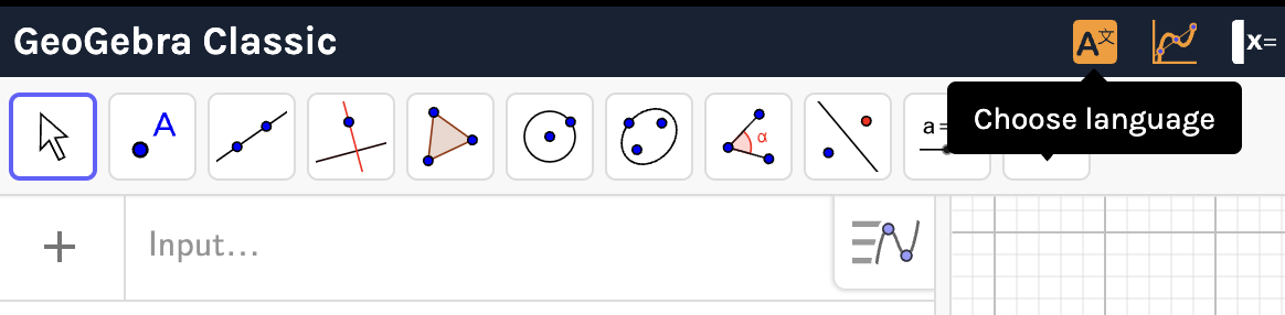 Switch user interface language as a student