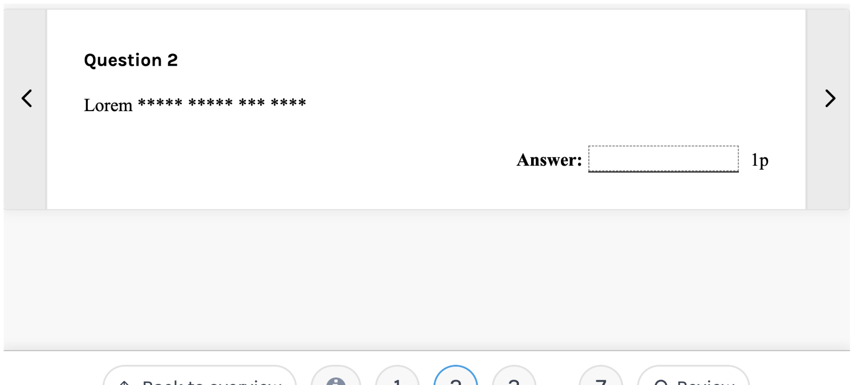 Show students one question at a time