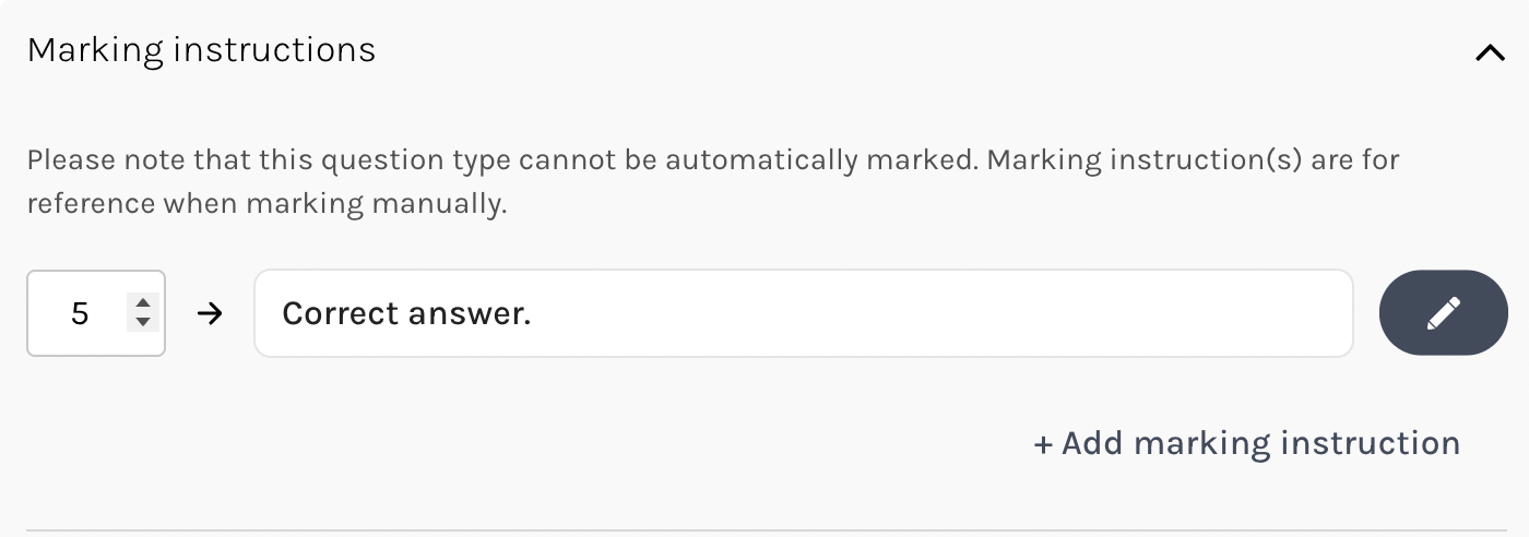 Marking rules in 